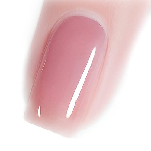 Miniatura 171 de Vishine Esmalte de uñas de gel blanco transparente lechoso de 0.5 fl oz, esmalte de gel UV LED, color nude lechoso para el hogar, manicura, barniz