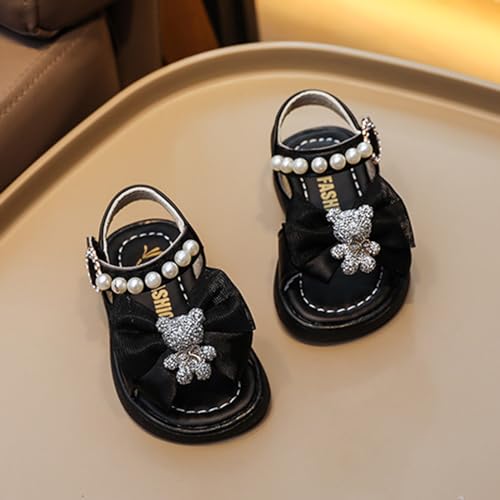 Girls Sandals Summer For Children Wearing Beach Shoes Pearl Soft Sole Girl Shoes3