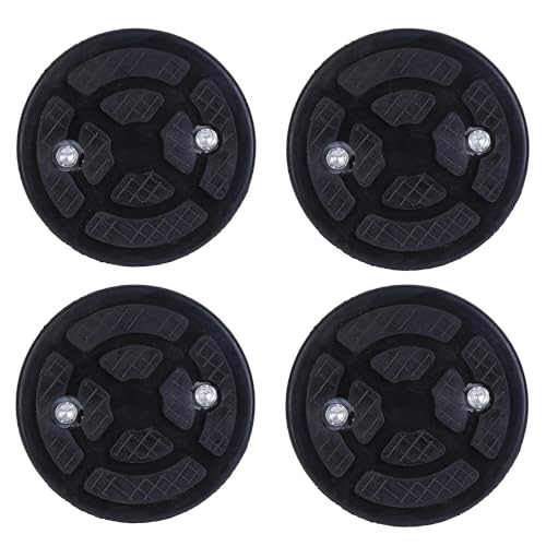 4PC Car Lift Telescopic Round Tray Rubber Pads Peg Screwup Pads Car Lift Rubber Tray 60mm Shaft Diameter(Buttoned Thread Style) by JISKAIAI - Image 3