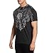 Affliction Men's Core T-Shirt, Short Sleeve, Graphic Print Design T-Shirts (US, Alpha, Medium, Regular, Regular, Black (Crossed Over))