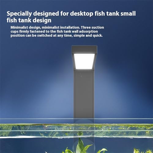 Image of LED Aquarium Light Desktop Mini Fish Tank Lamp Full Spectrum White Color Dual Mode for Betta Fish Mini Aquarium Tank