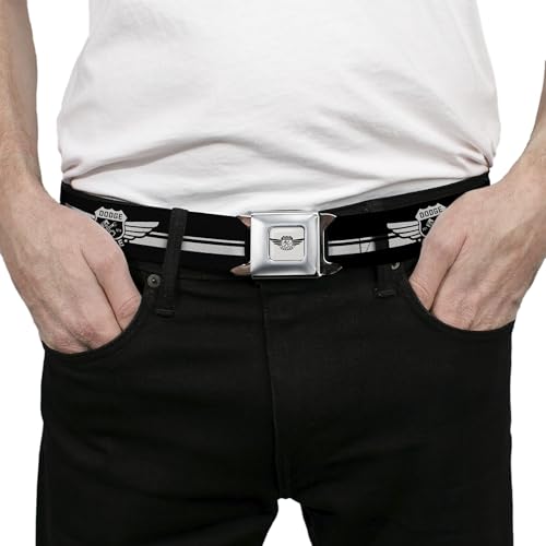 Image of Buckle-Down Men's Seatbelt Belt Dodge Garage Wdvg006