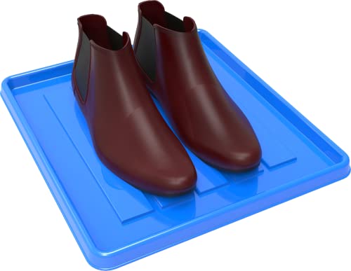 Lot de 18 mini coffres Storex bleus avec plateaux à chaussures - 4