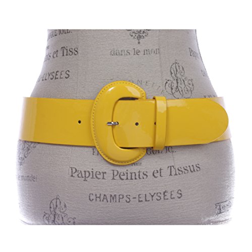 2 1/4" Women's Wide Contour Patent Leather Belt2