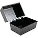 Q Connect Card Index Box, 5 x 3 Inches - Black