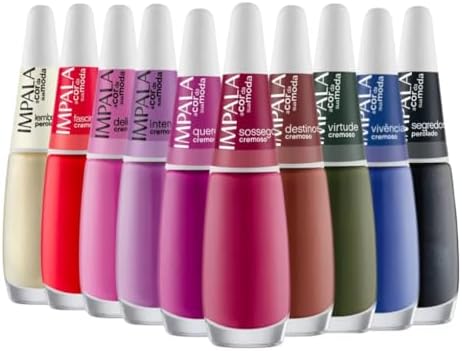 Kit 10 Esmaltes Impala Coleção A Cor Da Sua Moda 5