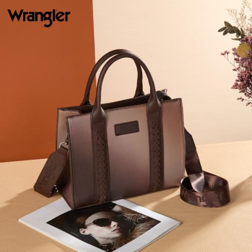 Image of Wrangler Tote Bag for Women Designer Satchel Handbags Top-handle Purses with Strap