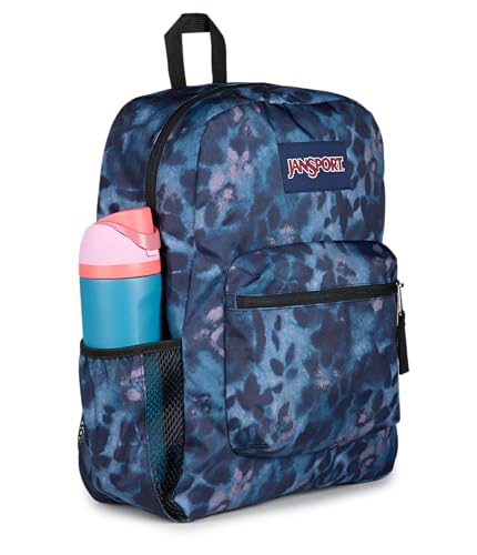 Image of JanSport Cross Town Backpack - Simple Bag for Everyone with 1 Main Compartment, Front Utility Pocket - Premium Class Accessories - Ghostly Florals