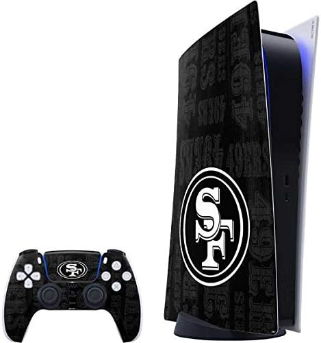 Skinit Decal Gaming Skin Compatible with PS5 Digital Edition Bundle - Officially Licensed NFL San Francisco 49ers Design