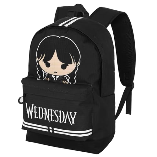 Mercoledì Cute-Zaino HS FAN 2.2, Grigio, 31 x 44 cm, Capacità 24 L