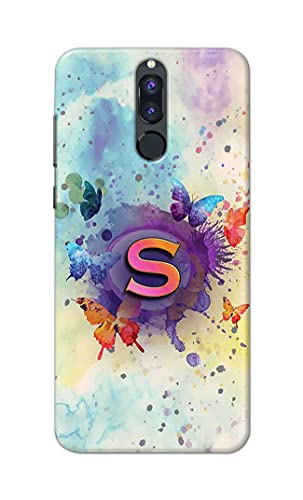Image of PRINTFIDAA� Printed Hard Back Cover Case for Huawei Mate 10 Lite | Huawei Nova 2i | Honor 9i Back Cover (Alphabet S) -2808