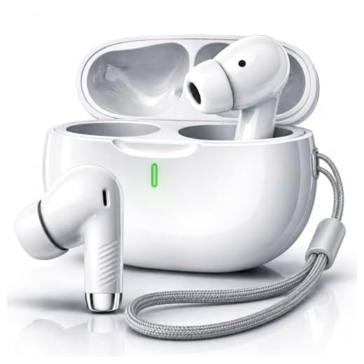 Fone de Ouvido Bluetooth 5.4 TWS Branco Sem Fio com Microfone, Controle Touch, Intra Auricular com Redução de Ruído, Estojo USB-C, Até 16h, Android e iPhone