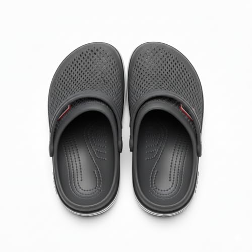 Image of Mens Casual EVA Clogs for Youth & College Boys - Lightweight Breathable Summer Sandals Flip Flops - Anti Skid Waterproof Slip On Walking Shoes for Beach, Bathroom, Outdoor Comfort Footwear