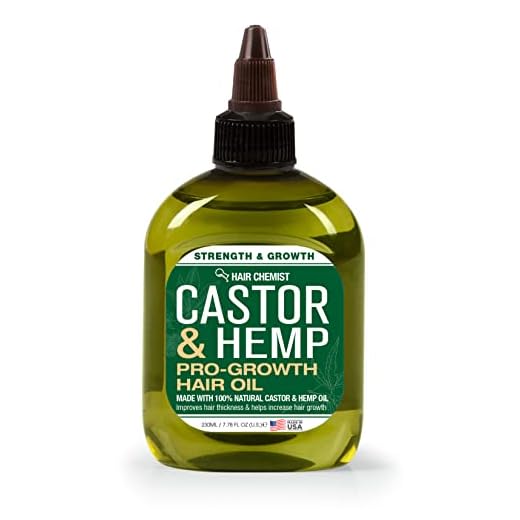 Hair Chemist Castor and Hemp Pro-Growth Hair Oil 7.1 oz. - Natural Hair Oil Blend for Hair Growth