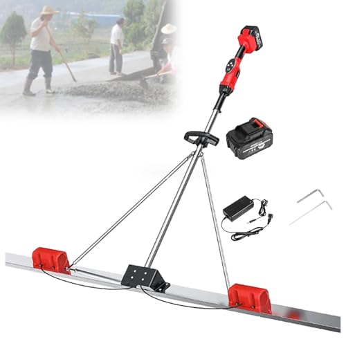 VzxCrue Vibratore per Calcestruzzo Vibratore Elettrico per Calcestruzzo con Motore Senza Spazzole Alimentato A Batteria per Massetto in Calcestruzzo 1Batteries-1.5M