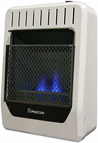 Blue Flame Natural Gas Heater with Thermostat - Which One Stands Out? 8 ProCom Heating MN100TBG Natural Gas Blue Flame Space Heater with Thermostat Control for Living Room, BedRoom, Home Office Use, 10000 BTU, Heats Up to 500 Square Feet, White