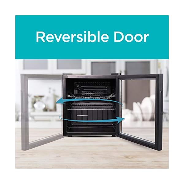 BLACK+DECKER Wine Fridge 14 Bottles, Wine Cooler Refrigerator with