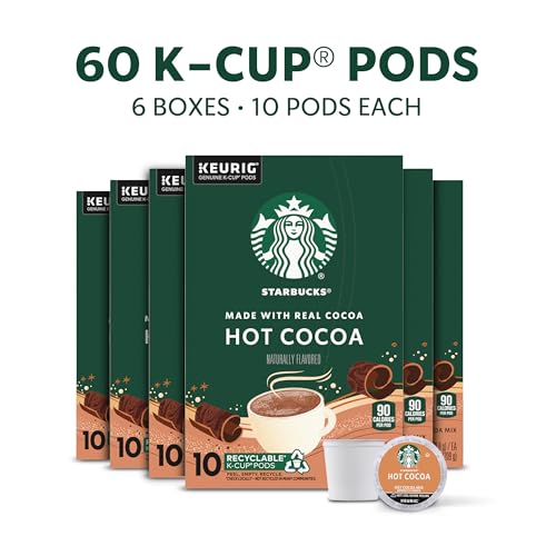 Image of Starbucks K-Cup Coffee Pods, Flavored Hot Cocoa, Classic Hot Cocoa, 60 Keurig Pods