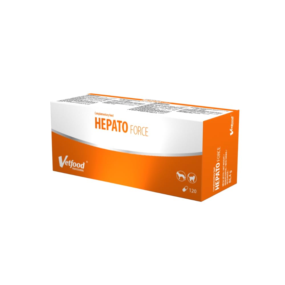 HEPATOFORCE | 120 Kapseln | Ergänzungsfuttermittel für Hunde & Katzen | Mit Mariendistel