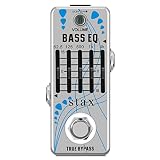 Stax Bass EQ Pedal 5 Band Equalizer Pedals For Bass Guitar With 5 Band Graphic Mini Size True Bypass