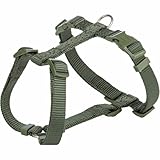Trixie Premium Geschirr, M-L, 52-75 cm/20 mm, Olivgrün