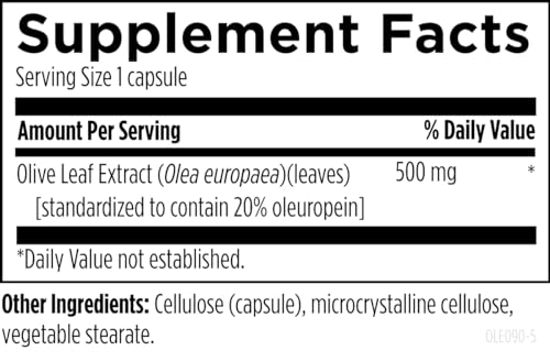 Designs For Health OLE090 Olive Leaf Extract Capsules - 500Mg Leaves Extract Supplement Standardized To 20% Oleuropein - Supports Microbial Balance + Immune Health, Non-Gmo + Vegetarian  thumb #3