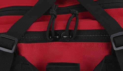 Image of REEBOW GEAR Military Tactical Backpack for Men Large Army 3 Day Assault Pack Molle Hiking Daypack Bag (Red-black)