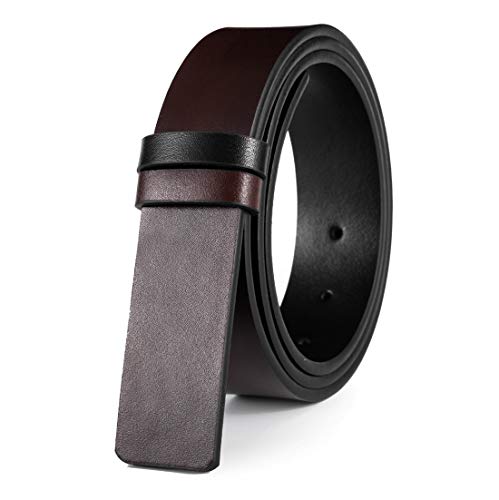 Ceinture cuir double face sans boucle Vatee's 38mm