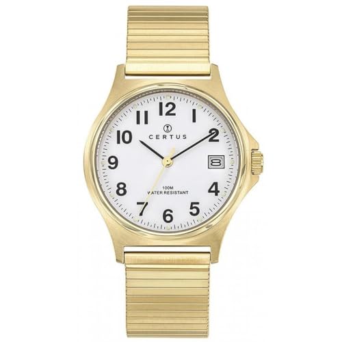 Certus Montre Homme Acier Doré Extensible 617008