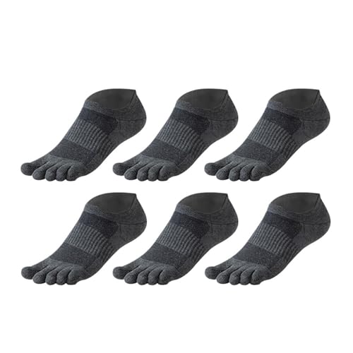 Calcetines cinco dedos cortos con malla de ventilación antiampollas pack de 6