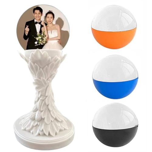 Image of Memory Sphere Lamp, 2.7 inch Crystal Ball Video Player, 2026 New Memory Lamp Ball, Digital Display Sphere, CrystalBall Video Player Ideal and Christmas Decorations (White Support)