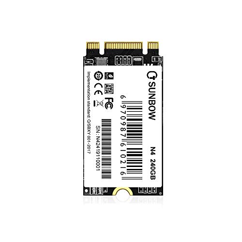 TC SUNBOW M.2 2242 240GB 256GB SSD NGFF 240GB 256GB Solid State Drive Disk for Ultrabook Desktop PCs and Mac Pro (22 * 42mm) (256GB)