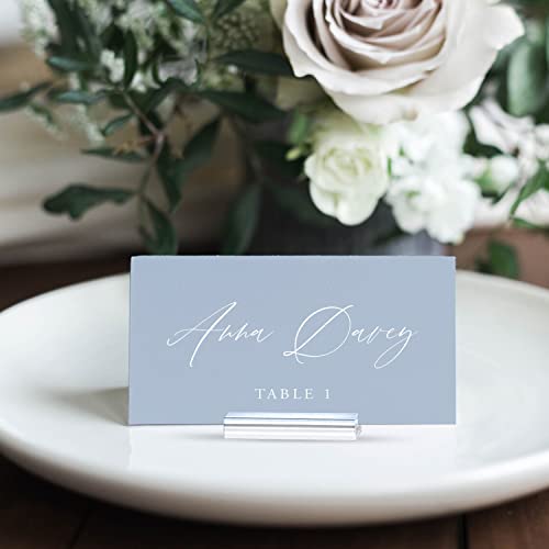 Acrylic Sign Stand Clear Place Card Holder For Table-12 Pack Acrylic Sign Holder Stands Wedding Table Number Holders Clear Card Display Stand For Weddings Events Photos Office Meeting #TOP4
