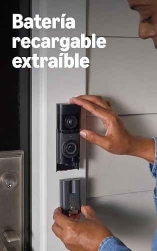 Videotimbre premium Ring Battery Doorbell Plus con nitidez Retinal 2K y Chime 4