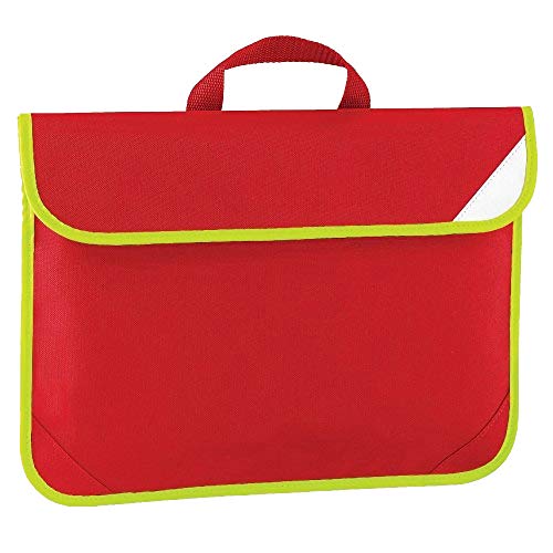 Image of Quadra Enhanced-Vis Book Bag - 4 litres (Pack of 2) (One Size) (Classic Red)