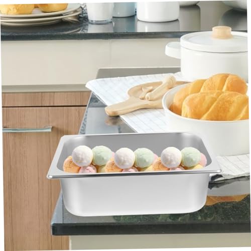 Récipient buffet 1/2 taille en acier inoxydable lisse Ipetboom - 8