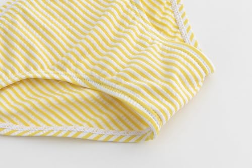 Image of LIZENS Girls Two Piece Striped Bikini Set Swimwear Flounce Ruffle Trim 2-12Years Beach Bathing Swimsuit