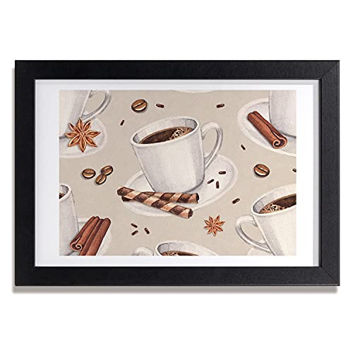 Cadre en Bois Tulup 30x20 cm Photo Affiche Cuisine Café