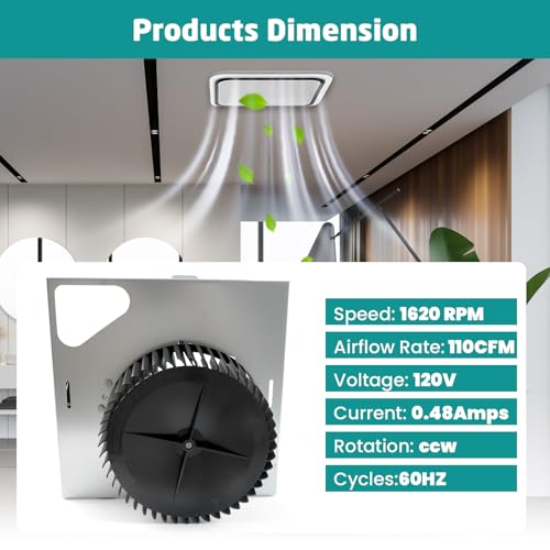 S97015157 Motor Assembly for Broan NuTone 110 CFM Ultra Quiet Bathroom Exhaust Fan Replacement - Fits 676, 680, 684NT, 672SP, 674, HD50, DX110 Models by Generic - Used condition - Image 4