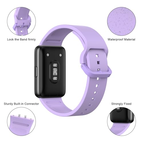 Image of Tobfit Strap Compatible for Samsung Galaxy Fit 3 (Watch Not Included), Flexible Premium Adjustable Watch Band for Galaxy Fit3 2024 SM-R390 Men & Women