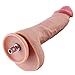 Hismith 8.6" Dual-Density Silicone Dildo for Hismith Sex Machine,6.5" Insert-able Length，Flesh