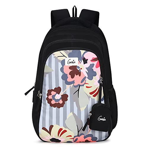Genie Lynda Backpack for Women, 19 inch bags for Girls, Water Resistant and Lightweight. 3 compartment bag with Happy Pouch. 36 litres. (B097QNX981) Amazon Price History, Amazon Price Tracker
