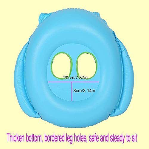 Resoye Toddler Pool Floats, Inflatable Pool Soft Seat Swimming Pool Float Boat, Car Shaped Babies Swim Float Boat With Steering Wheel, Fun Pool Toys For 1-6 Years Years Boys Girls, Blue #TOP3