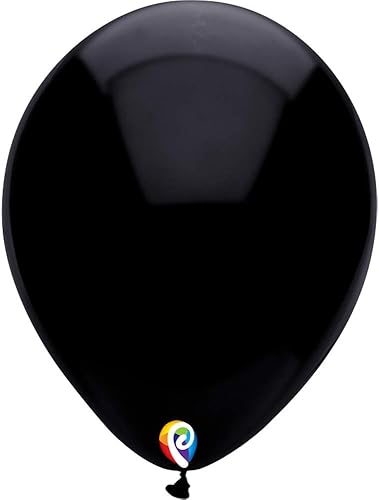 Globos de fiesta de látex negro perla de 12 pulgadas