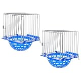 Fácil de usar: la jaula nido presenta un tipo fácil de usar que hace que sea fácil de instalar y mantener, casa para pájaros al aire libre, nido para loros