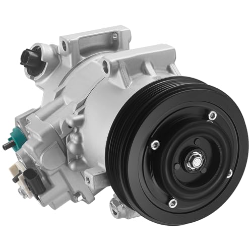 SYKRSS Air Conditioning A/C Compressor with Clutch 198354 Compatible with Kia Soul 2012-2013 L4 2.0L, Compatible with Hyundai Elantra 2013 L4 1.8L