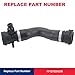 Engine Upper Radiator Coolant Water Hose Pipe Compatible with BMW E82 E88 E92 E91 E90 Z4 128i 323i 325i 328i 330i Replace 17127531579