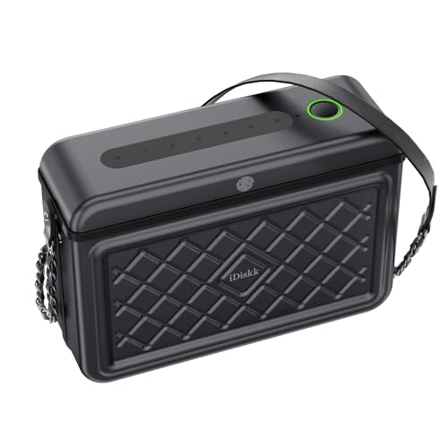 Sac à bandoulière FindMy iDiskk antivol en aluminium et empreinte