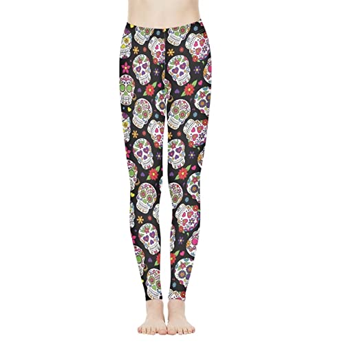 Pantalon de jogging léger et doux femme noir imprimé crâne XL