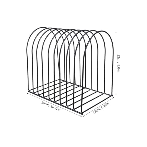 Estantería semicircular Operitacx multitiered de hierro para organización de mesas 4